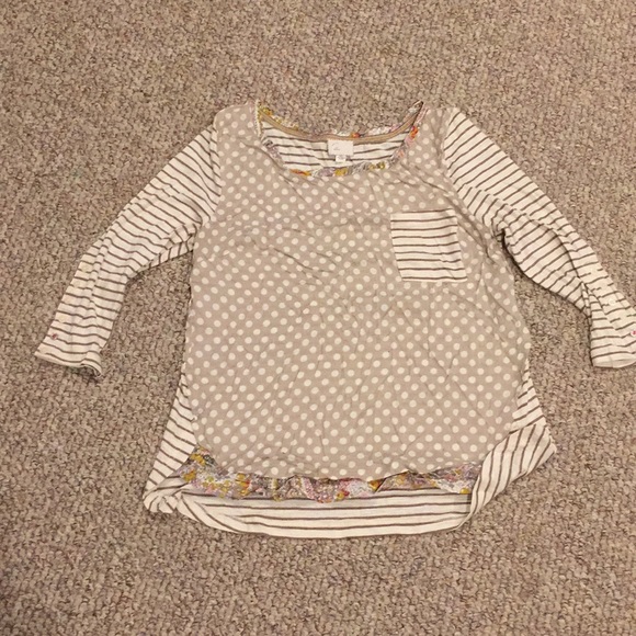 Anthropologie Tops - Anthropologie Postmark 3/4 Sleeve Tee Dots Stripes Anthropologie Tops - Anthropologie Postmark 3/4 Sleeve Tee Dots Stripes